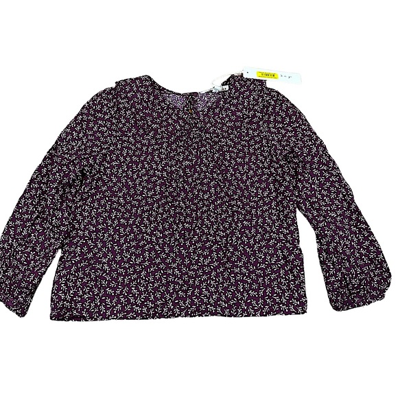 COPPER KEY: NWT Toddlers Collared Floral Long Sleeve Blouse -Size 5 - Picture 1 of 8
